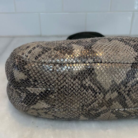 Coach Bag Purse Handbag Leather Snake Python Madison Maggie Hobo Shoulder Bag - Picture 11 of 16